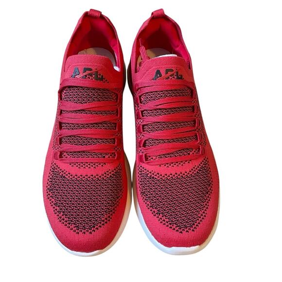 Athletic Propulsion Labs APL Techloom Breeze Red Black Sneakers NEW Size 10 - Picture 3 of 11